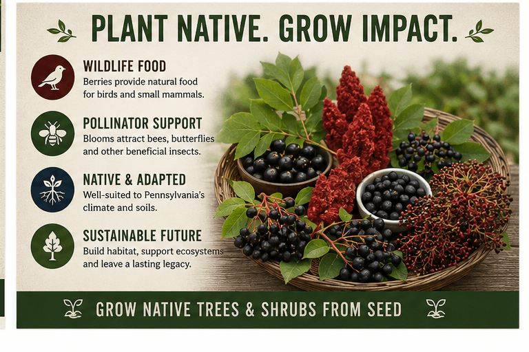 Pennsylvania Native Tree & Shrub Seed Collection