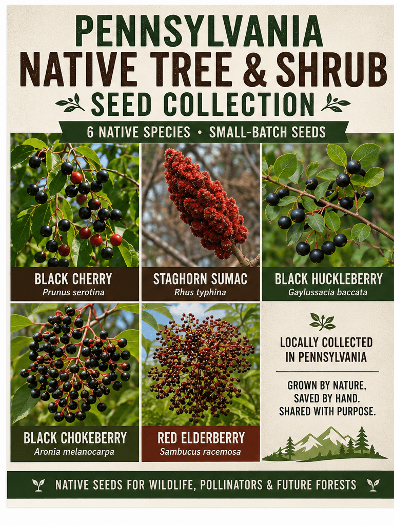 Pennsylvania Native Tree & Shrub Seed Collection
